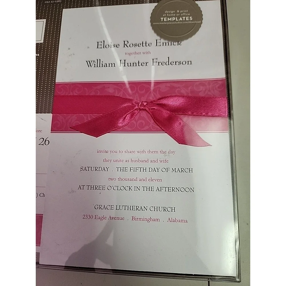 Club Wedd Printable 50 Wedding Invitations and Response Cards and Envelopes